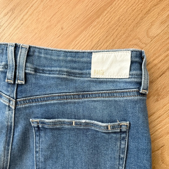 Anthropologie PAIGE Anessa High Rise Wide Leg Crop Jeans Sunnie Distressed 29 - Picture 11 of 13